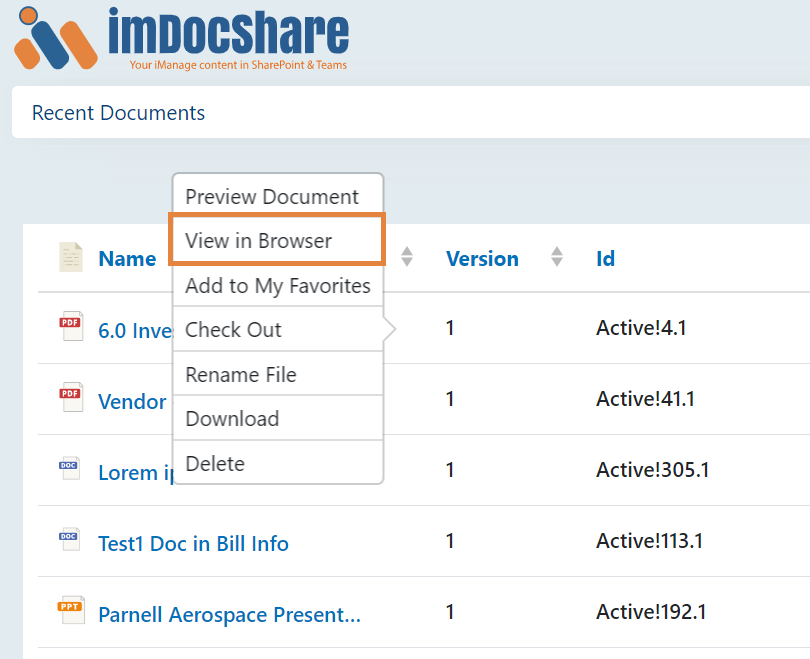imDocShare-Feature-View-in-Browser