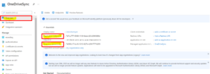 OneDrive ClientId Step9