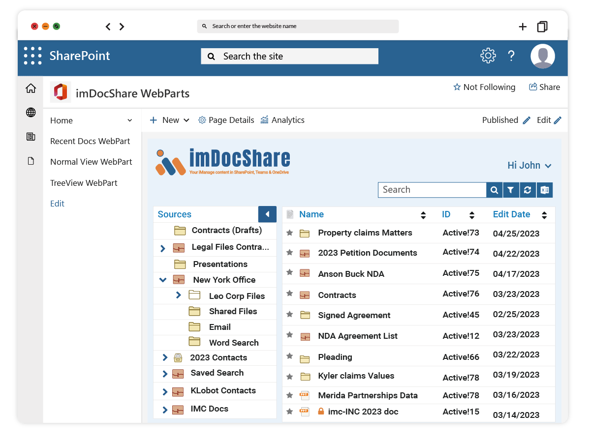 imDocShare-TreeView