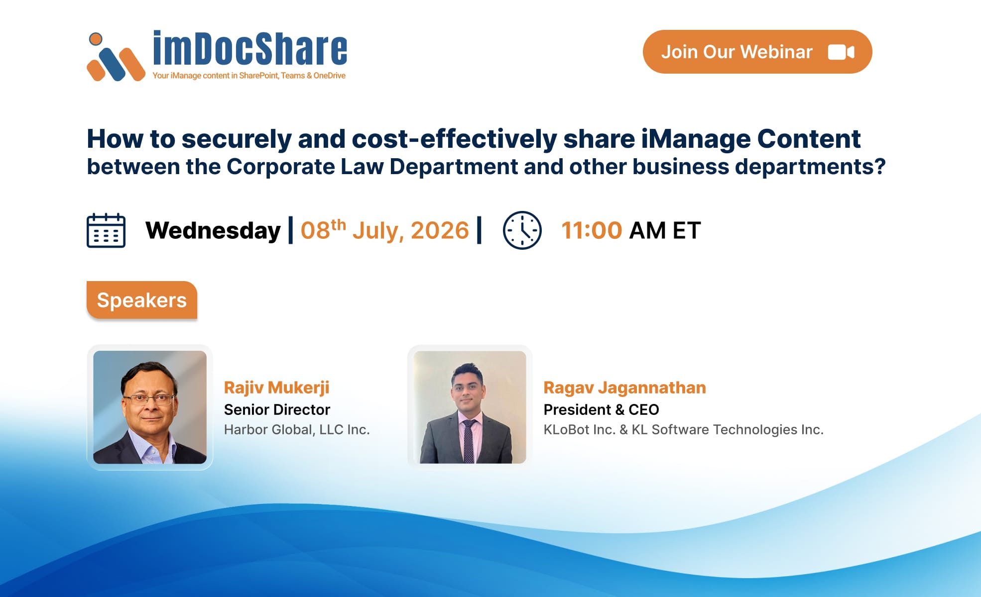 How to securely and cost-effectively share iManage Content between the Corporate Law Department and other business departments?