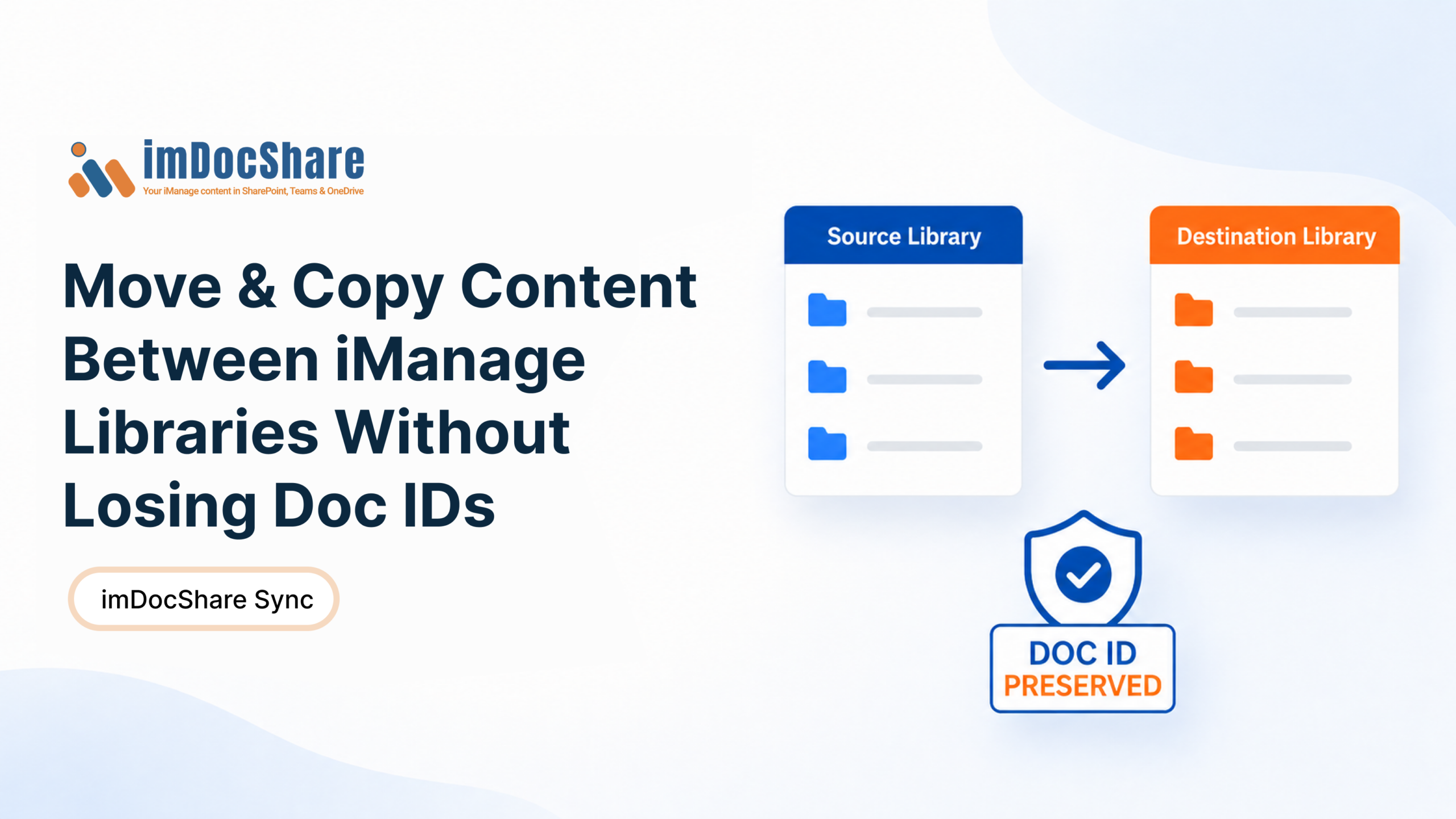 Move & Copy Content Between iManage Libraries Without Losing Doc IDs