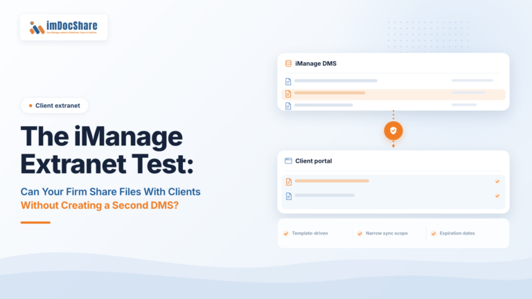 Client Extranets and iManage Integration for Law Firms